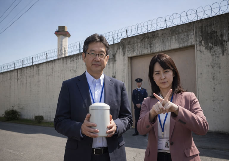 刑務所に遺骨の持ち込みを拒否された市役所の職員