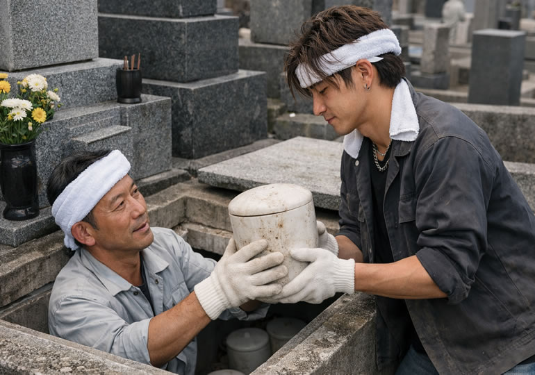 立ち会わない墓じまい