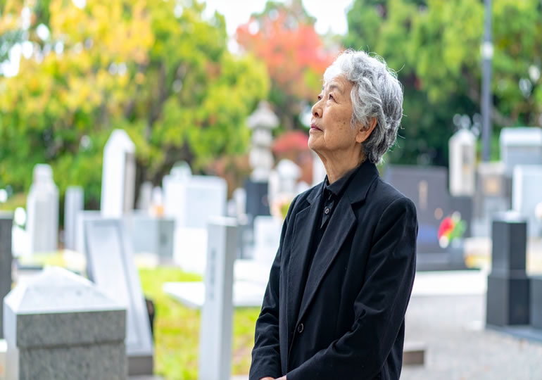 檀家を辞めた高齢女性