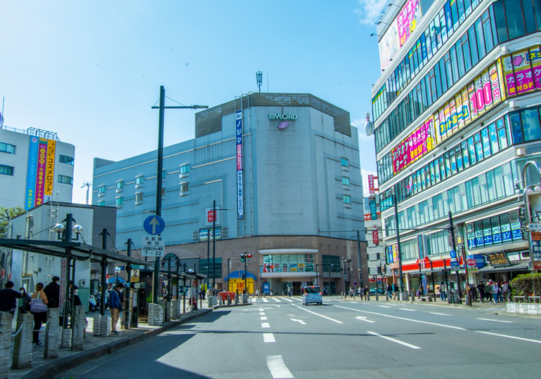 神奈川県厚木市の街並み