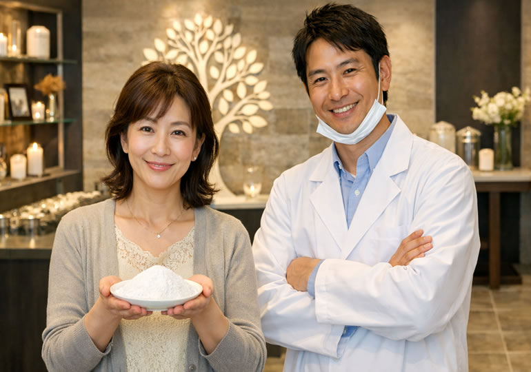 粉骨作業を業者に依頼した女性