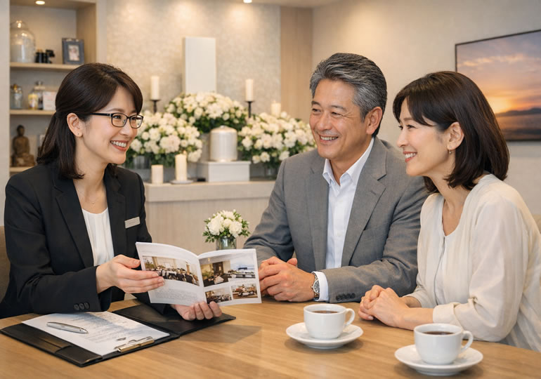 葬儀サービスの相談風景