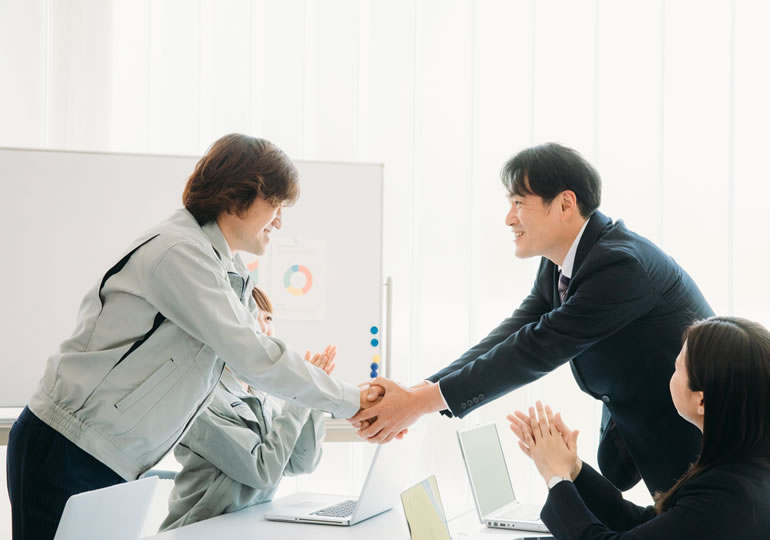 墓地管理体制について協議するイメージ