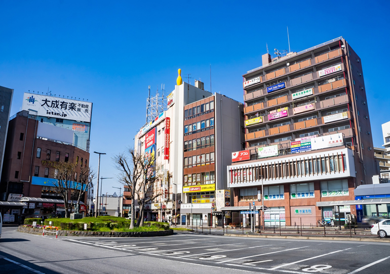 千葉市稲毛区の街並み