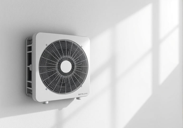 粉骨作業場の換気ダクト