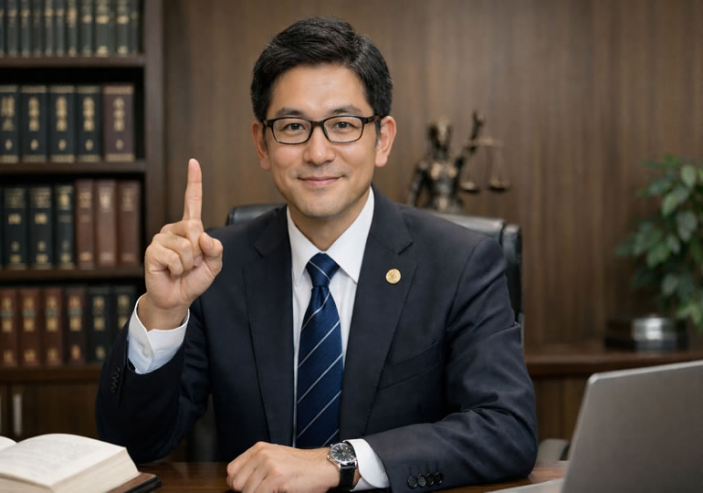 法定相続人の説明をする男性弁護士