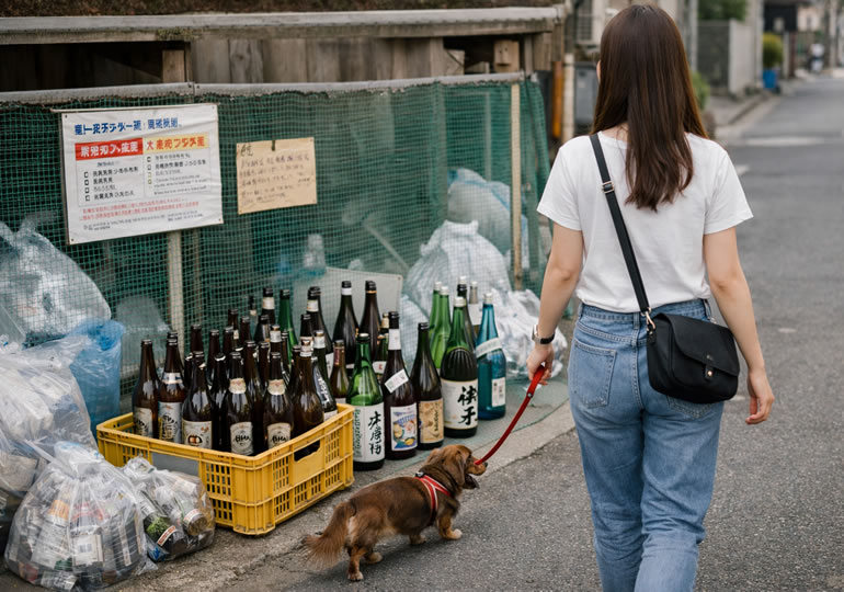 自治体の不燃物ゴミ置き場