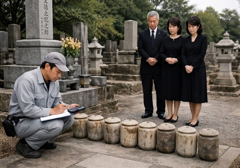 改葬先を相談している親族