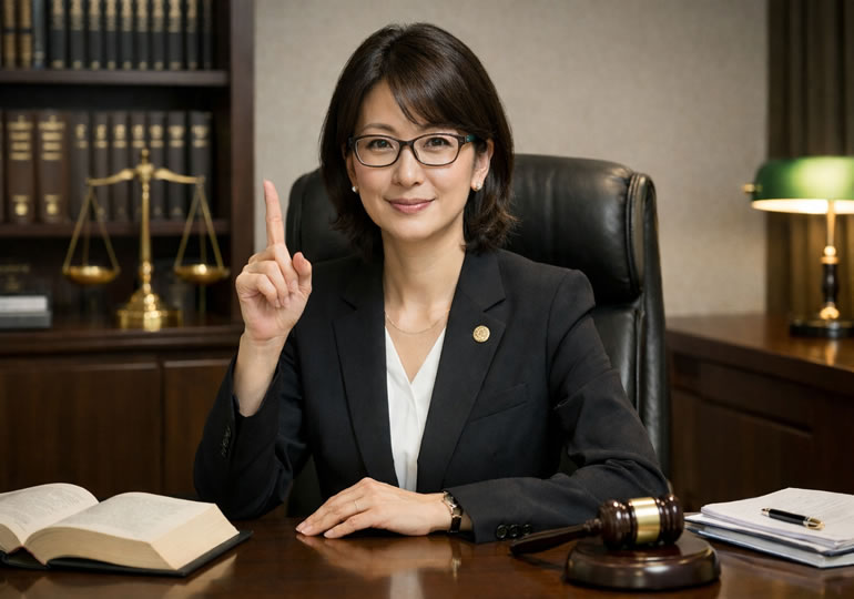 散骨の民事訴訟の説明をしている女性弁護士