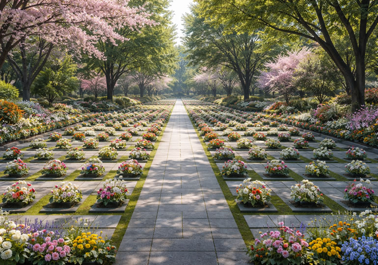 整備された樹木葬霊園