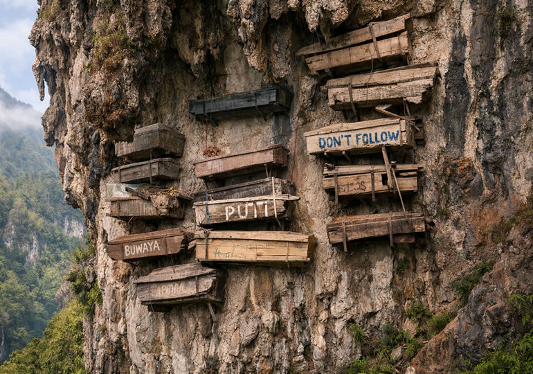 吊るし棺のイメージ画像