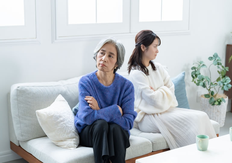 死後の願いでケンカしている親子