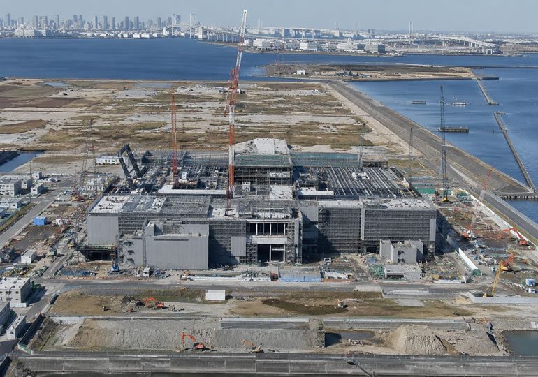 大型火葬場の建設現場のイメージ画像