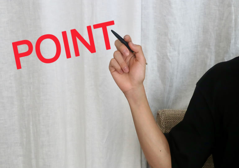 ポイントと書いたイメージ画像