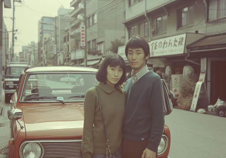 昭和時代の家族写真