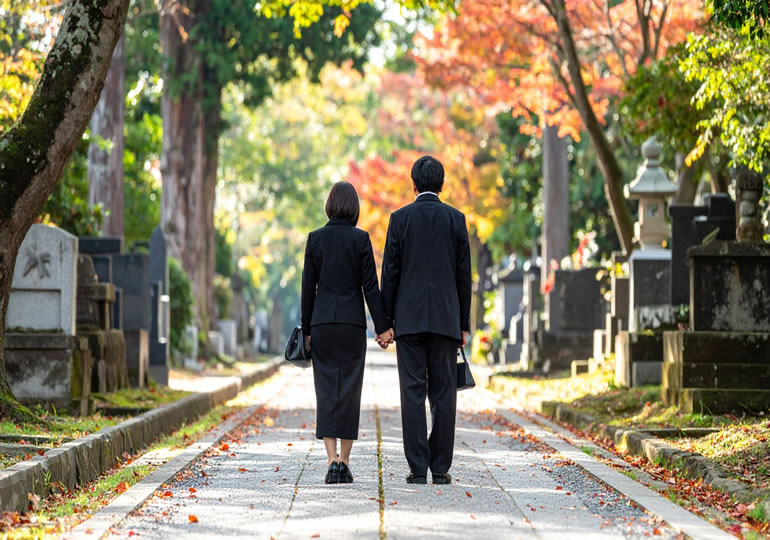 墓じまいした夫婦