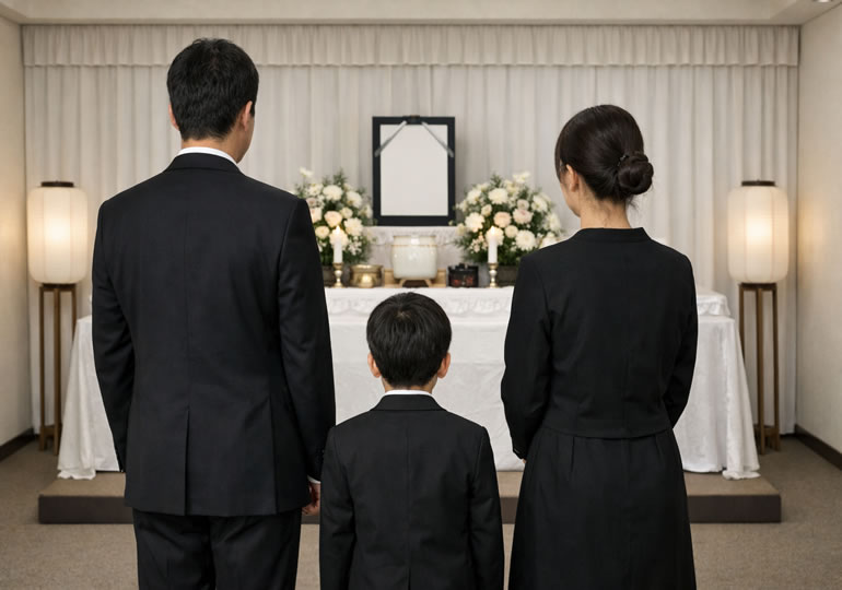 故人の希望でシンプルなセレモニーをした親族