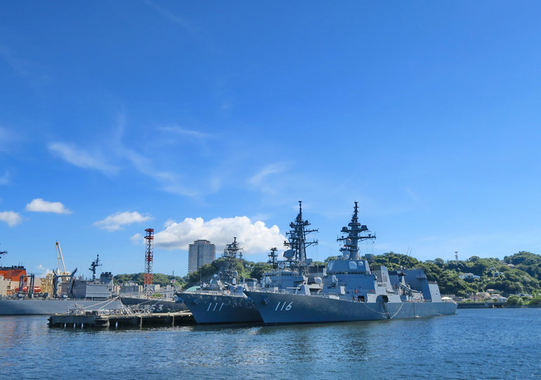 神奈川県横須賀市の街並み